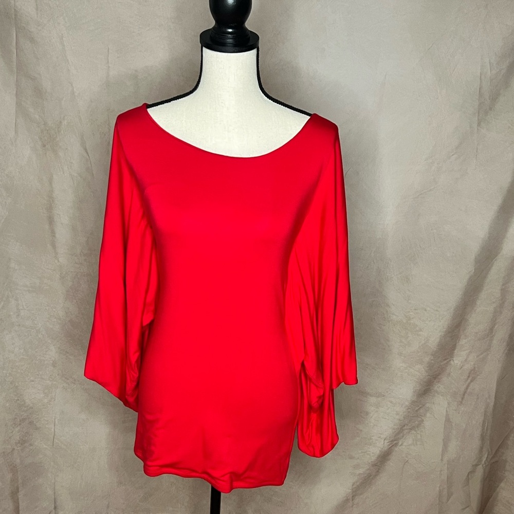 Sky Red Rhinestone Back